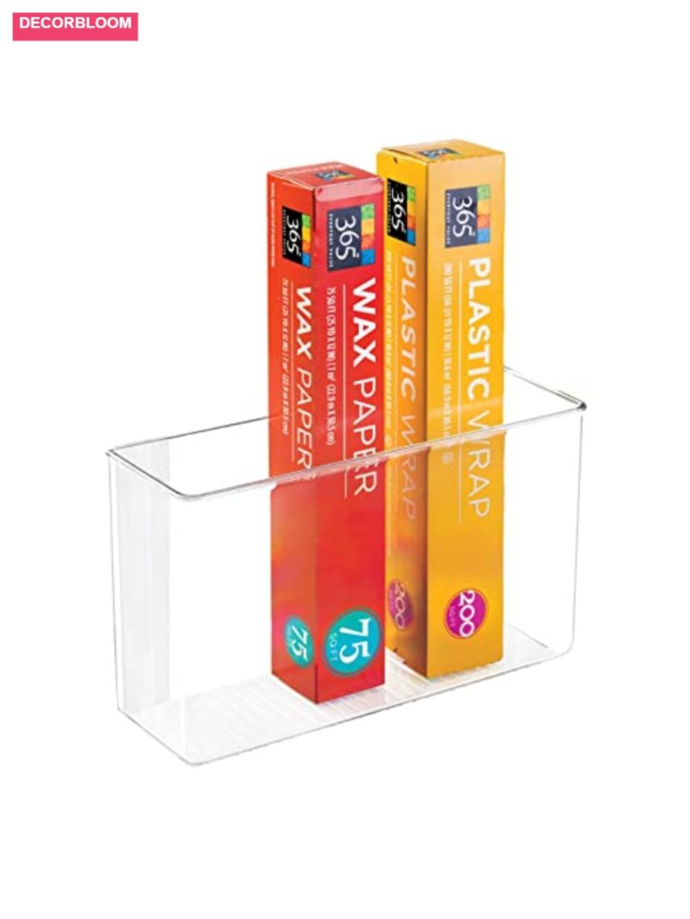 Adhesive Mount Storage Organizer for Sandwich Bags Foil Wall Pantry